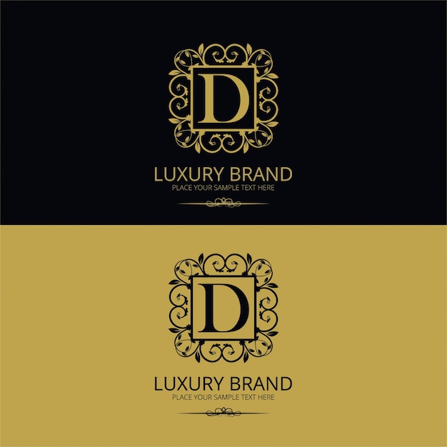 Moderne luxe merk logo achtergrond