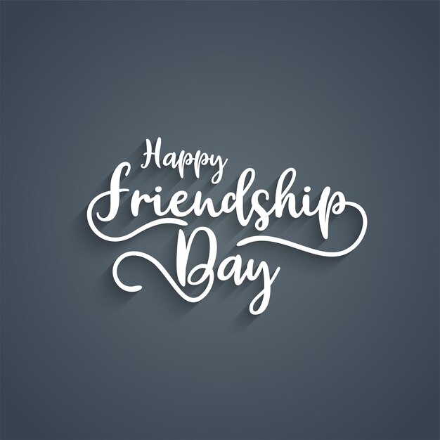 Moderne mooie Happy Friendship dag tekst ontwerp achtergrond