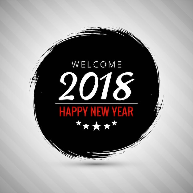 Moderne nieuwe jaar 2018 achtergrond