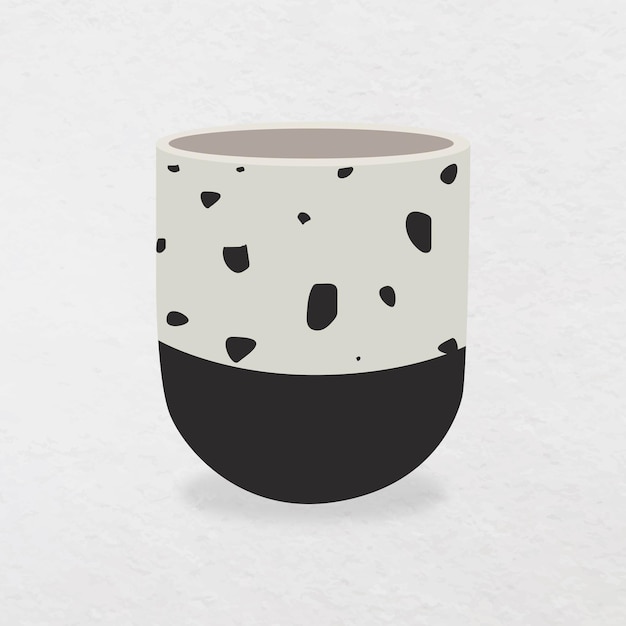 Moderne plant pot vectorillustratie