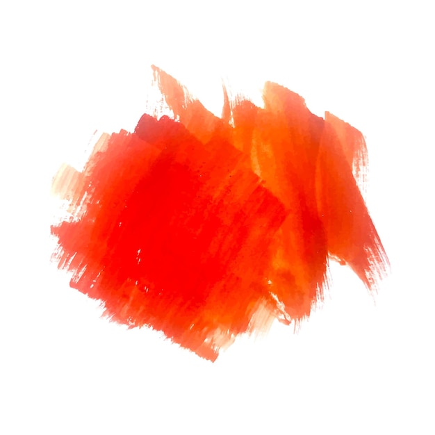 Moderne rode aquarel splash penseelstreek decoratief ontwerp vector
