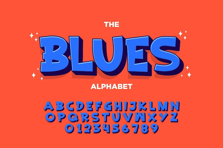 Gratis Vector moderne speelse letters en cijfers van het alfabet funky lettertype of typografie