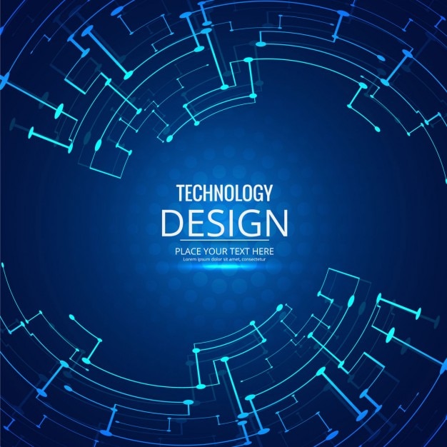 Gratis vector moderne technologie achtergrond