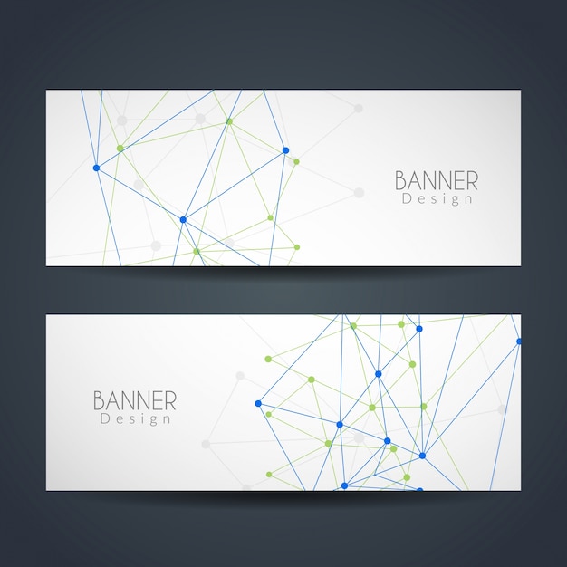 Moderne technologische banners