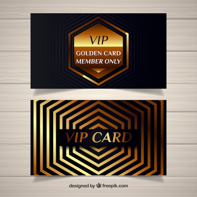 Gratis vector moderne vip-lidkaarten