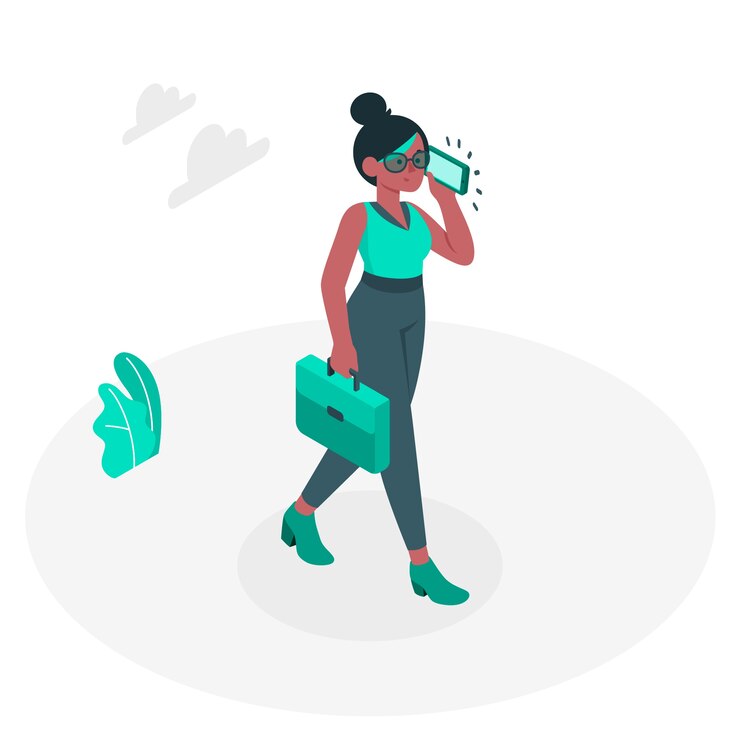 Gratis Vector moderne vrouw concept illustratie