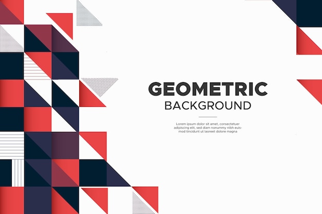 Moderne zakelijke banner achtergrond met abstracte geometrische Memphis-vormen