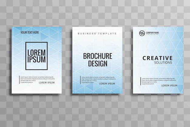 Moderne zakelijke brochure set