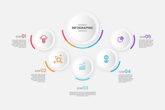 Moderne zakelijke infographic