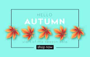 Gratis vector modieuze moderne herfstachtergrond met heldere herfstbladeren voor het ontwerpen van posters, flyers, banners. vector illustratie eps10