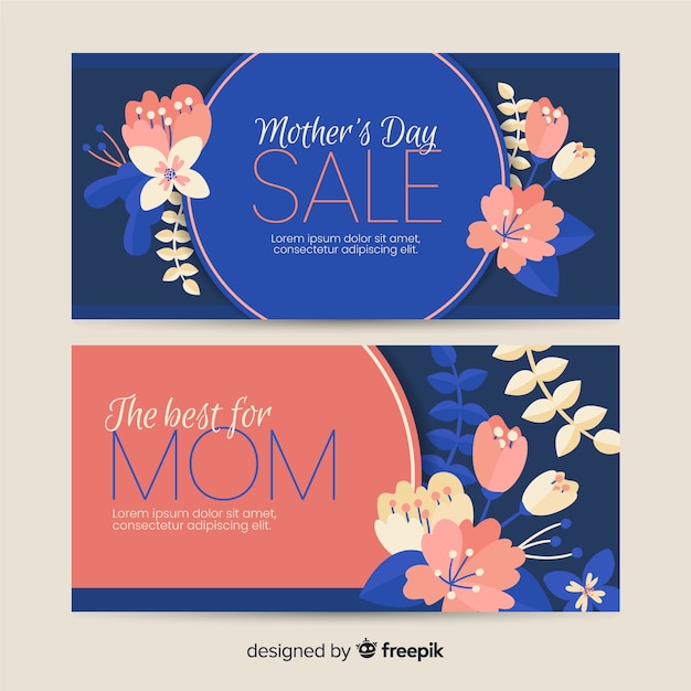 Gratis vector moederdag banner