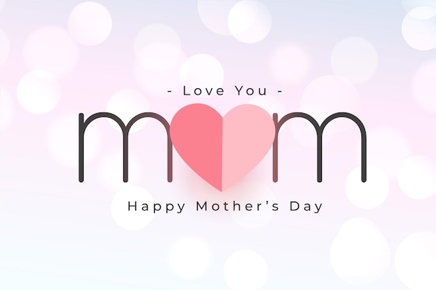 Moederdag sociale poster met liefde je moeder bericht