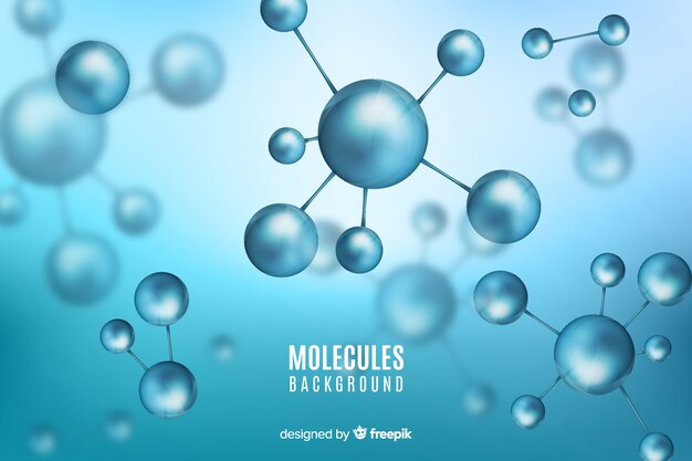 Moleculen wazig achtergrond