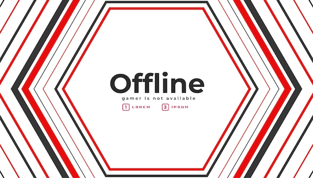 Momenteel offline twitch gaming-bannerontwerp