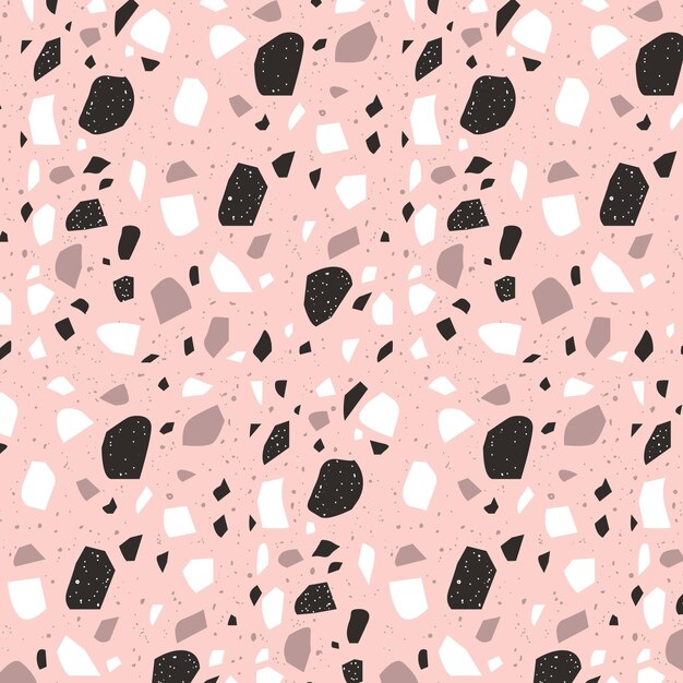 Monochromatisch terrazzo patroonontwerp