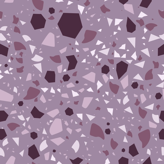 Gratis vector monochromatisch terrazzo patroonontwerp