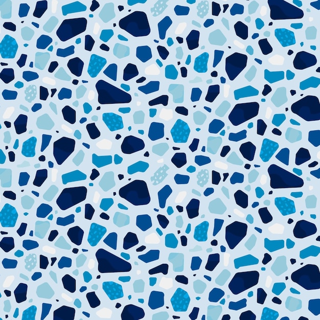 Gratis vector monochromatisch terrazzo patroonontwerp