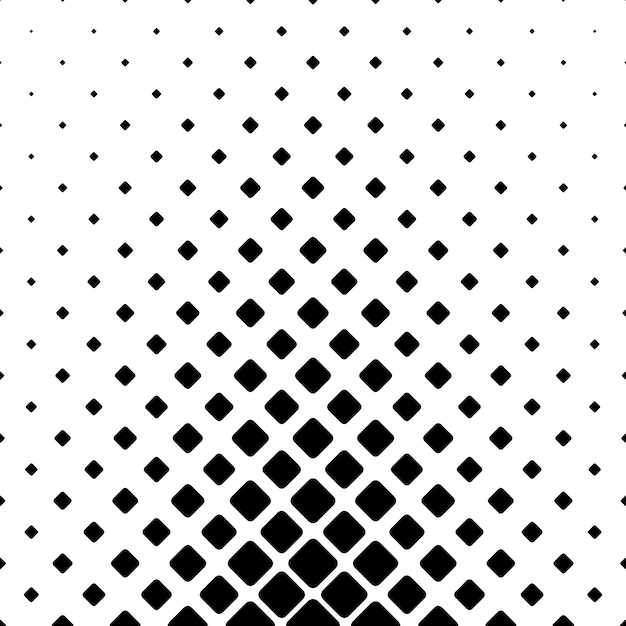 Monochromatische abstracte vierkante patroon achtergrond - geometrische vector grafisch ontwerp van diagonale afgeronde vierkanten