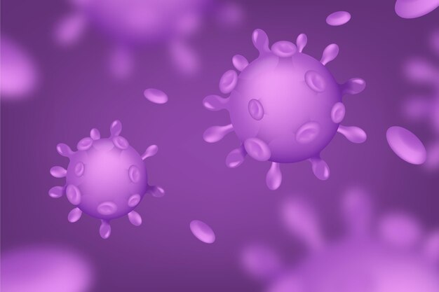 Gratis vector monochromatische coronavirus achtergrond