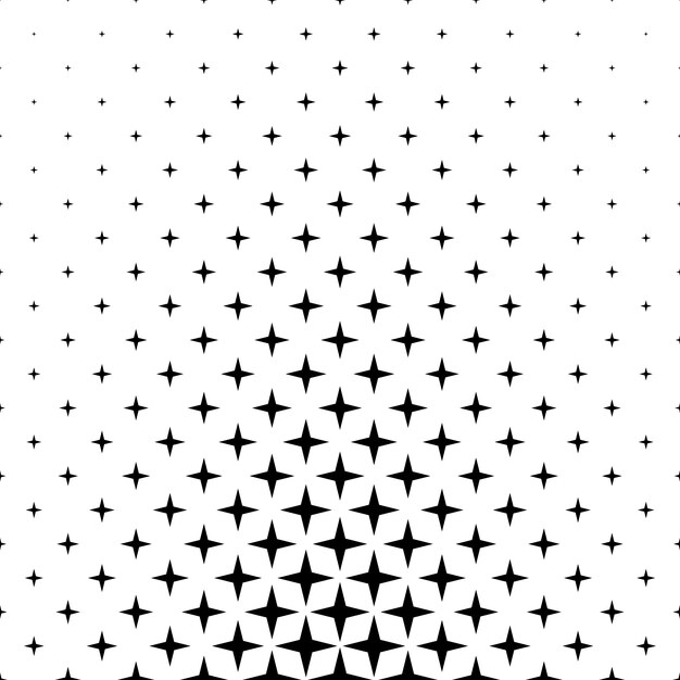 Monochroom sterpatroon - vector achtergrond