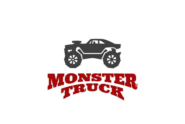 Monster truck Logo sjabloon