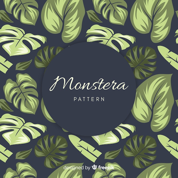 Gratis vector monstera vertrekt