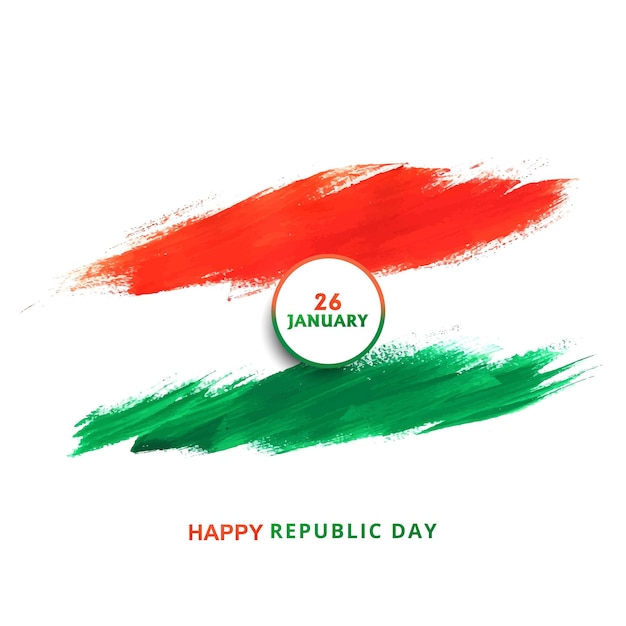 Mooi 26 januari indiaans vlagthema republiek dag ontwerp