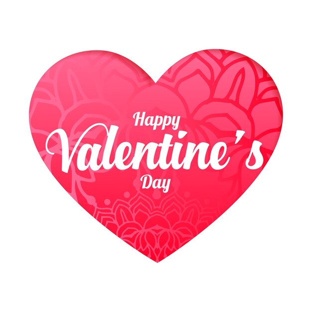 Mooi gelukkig Valentijnsdag hart wenst kaart ontwerp