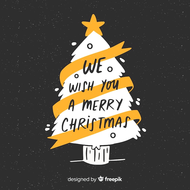 Mooi kerst belettering ontwerp