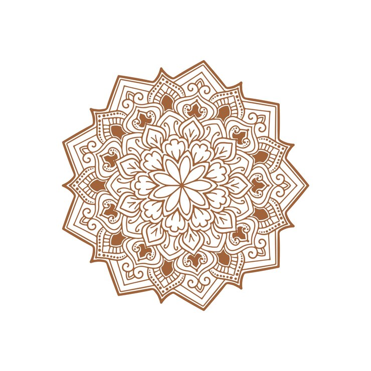 Gratis Vector mooi mandala ontwerp decoratieve klassieke achtergrond vector