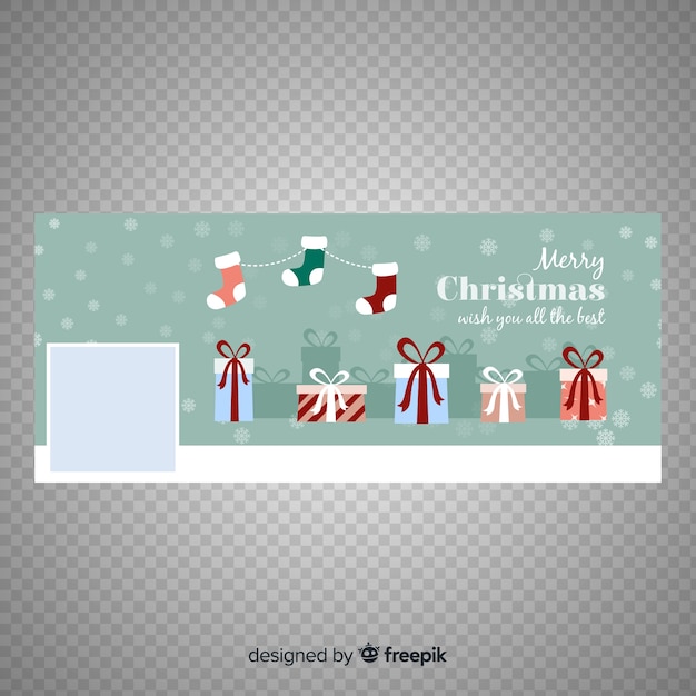 Mooi ontwerp van de kerstmis facebook banner