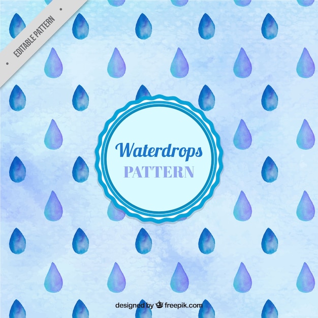 Gratis vector mooi patroon van waterdruppels