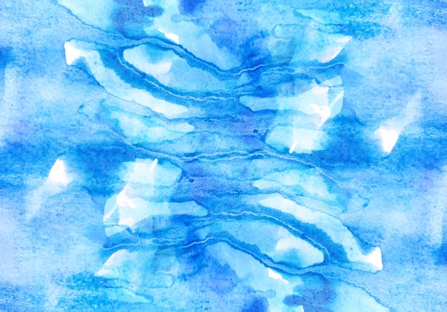 Mooie blauwe aquarel textuur achtergrond