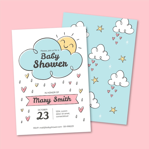 Mooie chuva de amor baby showeruitnodiging