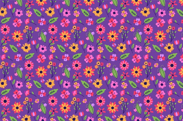 Mooie ditsy bloemen screensaver