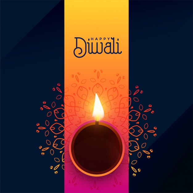 Mooie diyaachtergrond voor diwali festival