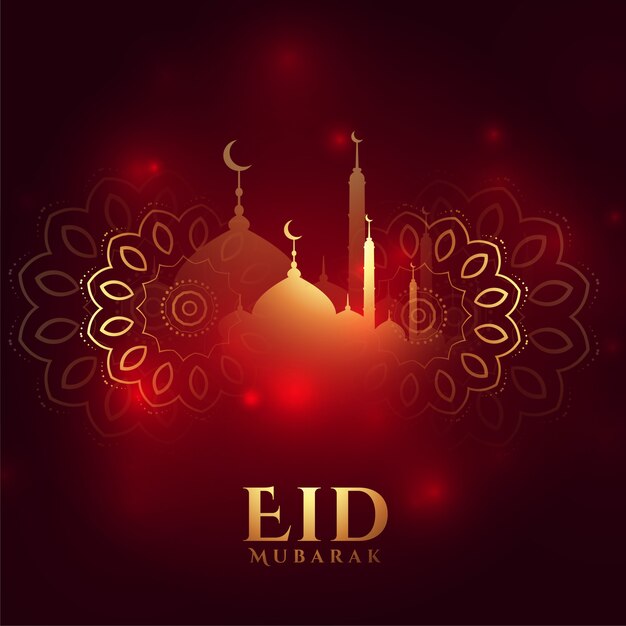 Mooie eid mubarak wenst wenskaart