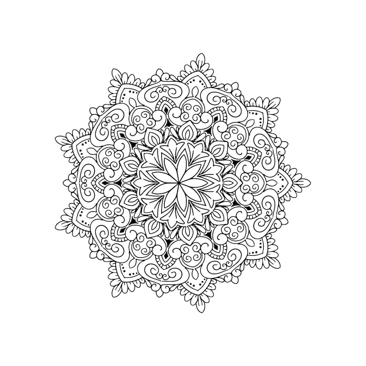Gratis Vector mooie elegante mandala ontwerp achtergrond vector