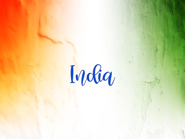 Mooie Indiase vlag thema Republiek dag aquarel textuur achtergrond