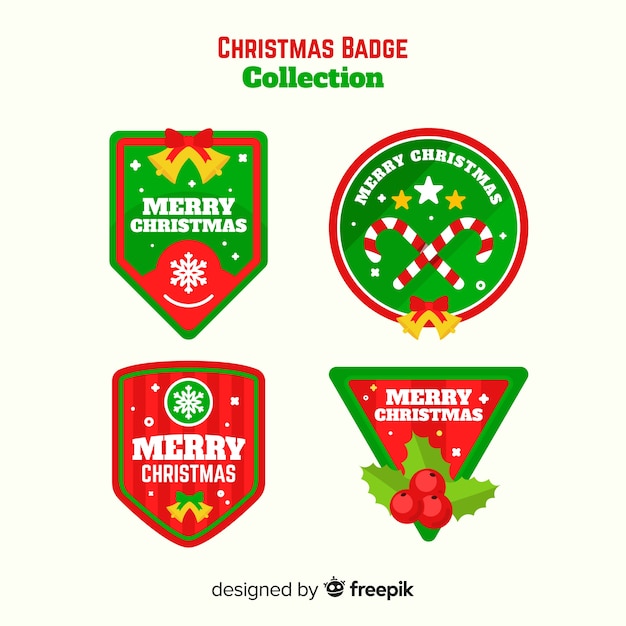 Mooie kerst badge collectie