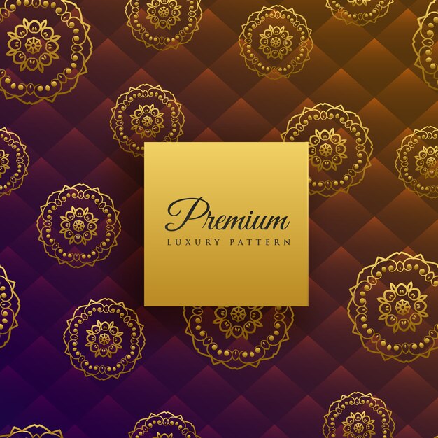 Mooie luxe mandala decoratie patroon achtergrond