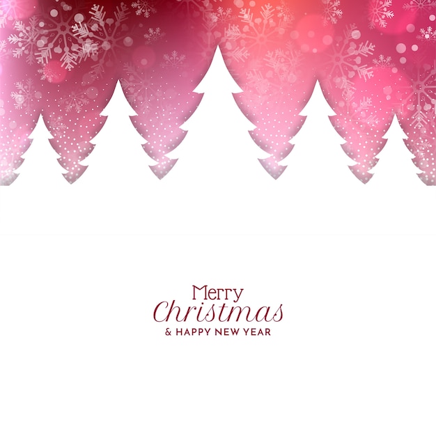 Gratis vector mooie merry christmas festival begroeting achtergrond