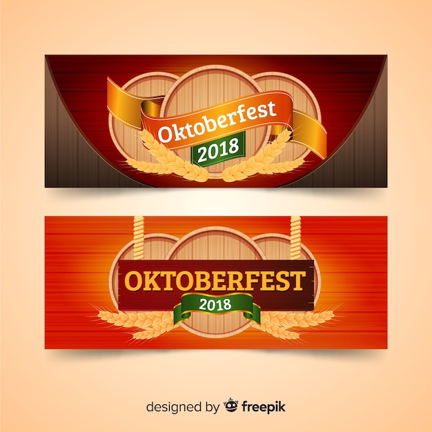 Mooie oktoberfest-banners