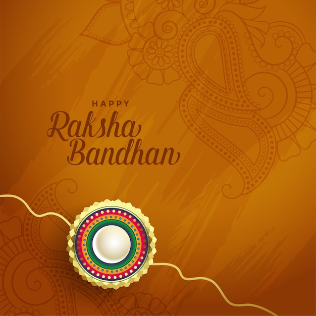 Mooie rakha bandhan Indische festivalkaart