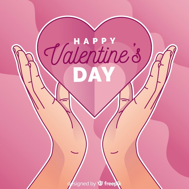 Gratis vector mooie valentijnsdag achtergrond