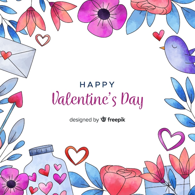 Gratis vector mooie valentijnsdag achtergrond