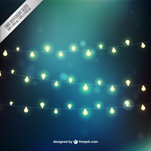 Gratis vector mooie verlichting slingers