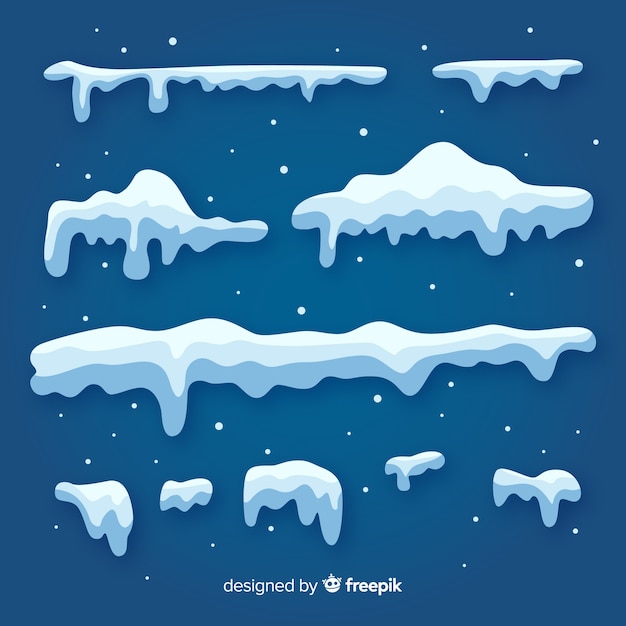 Gratis vector mooie verzameling wintergrens