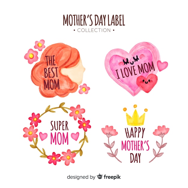 Mother's day labelverzameling