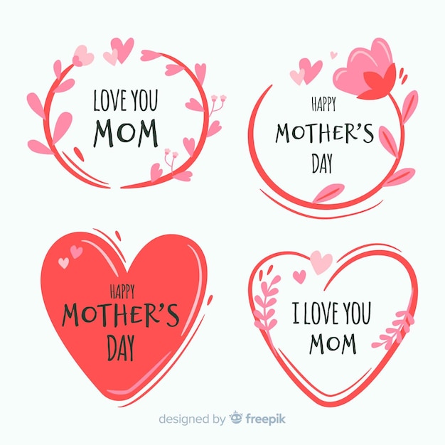 Mother&#39;s day labelverzameling